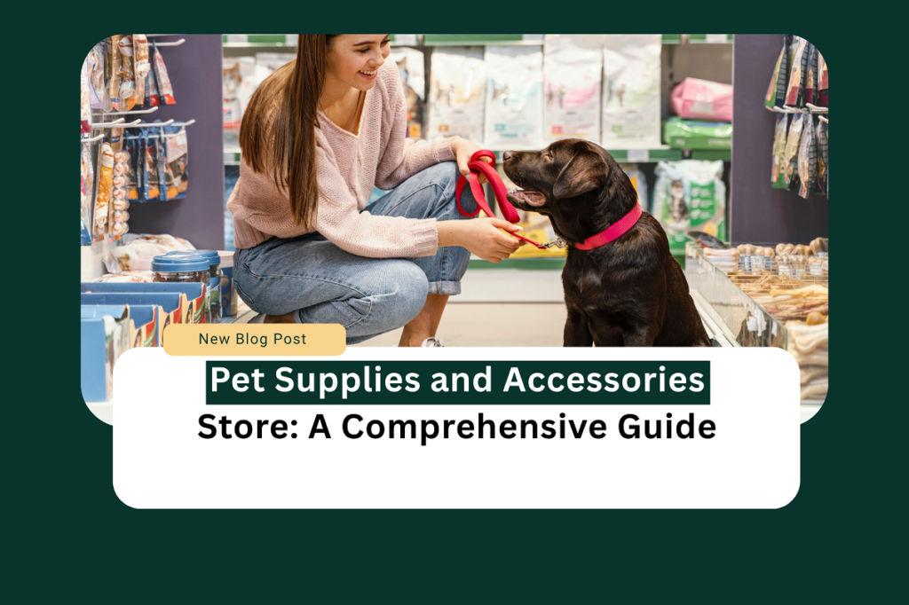 Pet supplies and accessories store plan